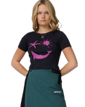Happy Place T-Shirt in Black Wash