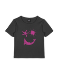 Happy Place T-Shirt in Black Wash