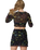 Strip Digi Mesh Crop Top in Starfish Repeat
