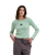 The Santa Cruz Womens Partial Dot Emb Long Sleeve T-Shirt in Pale Sage