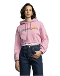 The Santa Cruz Womens Sunrise Dot Zip Hoodie in Fondant Pink