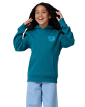 Boys Roskopp Screaming Five Hoodie in Teal