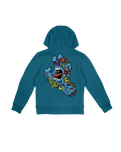 Boys Roskopp Screaming Five Hoodie in Teal