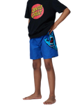 The Santa Cruz Boys Boys Screaming Hand Swimshorts in Ultramarine