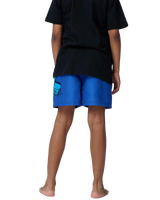 The Santa Cruz Boys Boys Screaming Hand Swimshorts in Ultramarine
