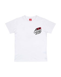 The Santa Cruz Boys Boys Pit Cruz T-Shirt in White