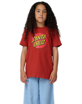 The Santa Cruz Boys Boys Classic Dot T-Shirt in Ketchup