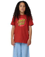 The Santa Cruz Boys Boys Classic Dot T-Shirt in Ketchup