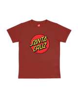 The Santa Cruz Boys Boys Classic Dot T-Shirt in Ketchup