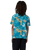 The Santa Cruz Boys Boys Stamped Opus Shirt in Teal Woodcut Camo
