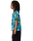 The Santa Cruz Boys Boys Stamped Opus Shirt in Teal Woodcut Camo