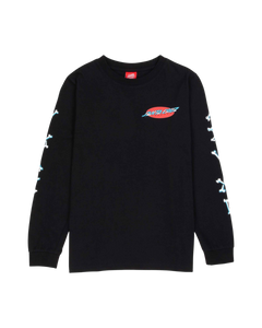 The Santa Cruz Boys Boys Salba Voodoo Long Sleeve T-Shirt in Black
