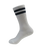 The Yogi Bare Womens Eco Bamboo Pilates Grip Socks in Navy Double Stripe