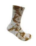 The Yogi Bare Womens Eco Bamboo Pilates Grip Socks in Warm Sand Tie Dye