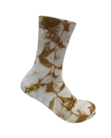 The Yogi Bare Womens Eco Bamboo Pilates Grip Socks in Warm Sand Tie Dye