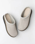The Simple Womens Womens Original Suede Clog in Stone