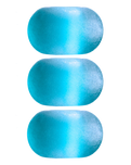 The Nalu Beads Aqua Sea Glass Bead x 3 in Blue
