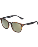 The Sinner Sunglasses Dagmar Sunglasses in Yellow Tortoise & Green Gold Mirror
