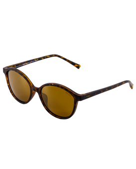 The Sinner Sunglasses Mono Sunglasses in Cry Yellow Tort & Brown Gold Mirror