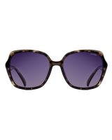 The Sinner Sunglasses Montara Polarised Sunglasses in Shiny Black Grey Tortoise & Gradient Smoke