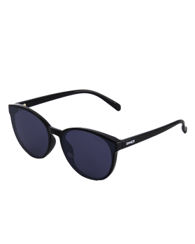 The Sinner Sunglasses Kyoto Polarised Sunglasses in Shiny Black & Smoke