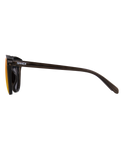 The Sinner Sunglasses Kyoto Polarised Sunglasses in Shiny Dark Brown & Orange Oil