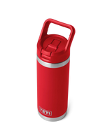 The Yeti Rambler 18oz Straw Bottle in Rescue Red