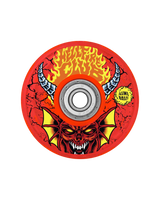 Stranger Things Hellfire Culb Light Ups 66mm Skateboard Wheels in Red