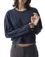 The American Vintage Womens Sonoma Sweatshirt in Navy Blue Vintage