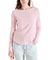 The American Vintage Womens Sonoma Long Sleeve T-Shirt in Vintage Marshmallow