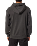 Sunset Embroided Zip Hoodie in Black Wash