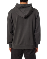 Sunset Embroided Zip Hoodie in Black Wash