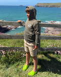 The ACS Clothing Boys Boys Bolt Hole Hoodie in Khaki