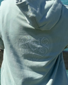 The ACS Clothing Girls Girls Mandala Heart Hoodie in Aloe