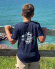 The ACS Clothing Boys Boys Bolt Hole T-Shirt in Dark Navy