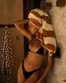 Stripe Towel in Brush