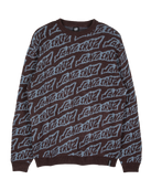 Creep Repeat Sweatshirt in Blackcurrant