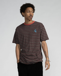 Mini Hand Stripe T-Shirt in Black Stone Stripe
