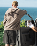 Skate V Thorn Zip Hoodie in Walnut