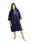 Organic Towel Robe in Navy