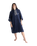 Organic Towel Robe in Navy