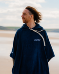 Organic Towel Robe in Navy