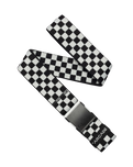 The Arcade Check Belt in Black & Glacial