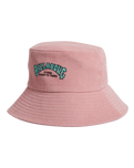 The Billabong Womens Set The Wave Bucket Hat in Chalk Pink