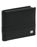 The Billabong Mens Dimension 2IN1 Leather Wallet in Black