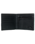The Billabong Mens Dimension 2IN1 Leather Wallet in Black