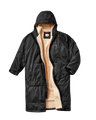Escapism Sherpa Lined Changing Robe in Black