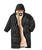 Escapism Sherpa Lined Changing Robe in Black
