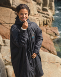 Escapism Sherpa Lined Changing Robe in Black