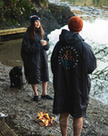Escapism Sherpa Lined Changing Robe in Black